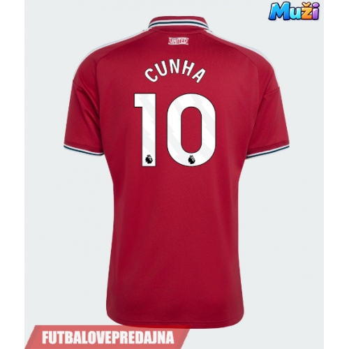 Lacne Muži Futbalové dres Manchester United Matheus Cunha #10 2026-27 Krátky Rukáv - Domáci